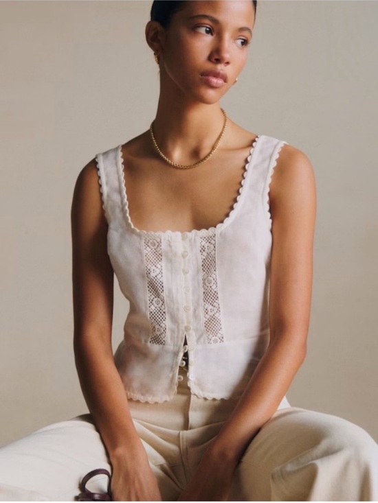 Sezane Tops - Sezane Lupe Blouse in Ivory 36/4